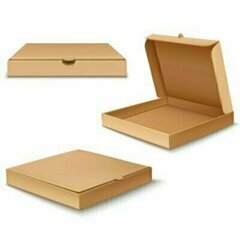Коробка под пиццу 250х250х40 серая(50)