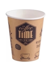 Стакан бум. 250мл ГН "Coffee Time"/50шт/1000 Виридо